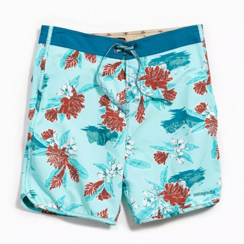 Patagonia Scalloped Hem Wavefarer Swim Short Size 28